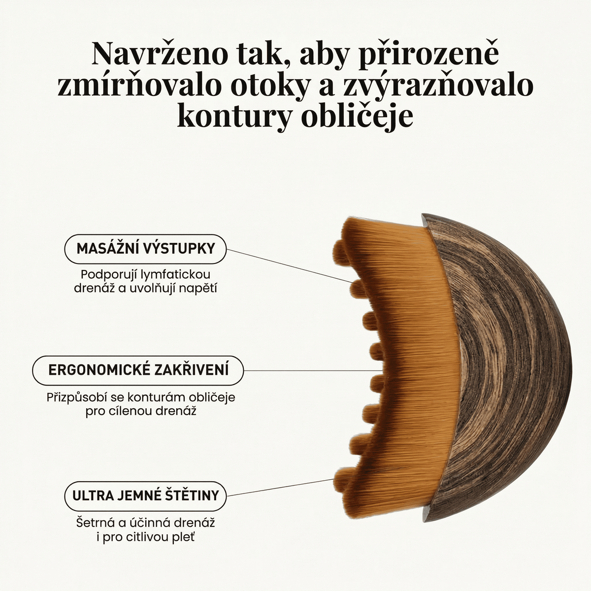 Lymfatický kartáč na obličej – Luevana™